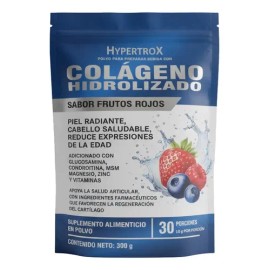 Colágeno Hidrolizado 300g Hypertrox Frutos Rojos                                                                                                      