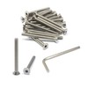 iexcell 20 Pcs 1/4-20 x 2-1/2" Stainless Steel 304 Hex