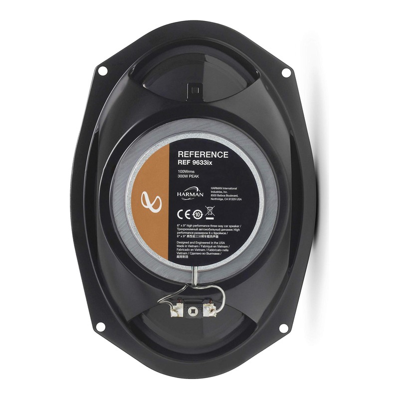Infinity Reference REF-9633IX 6x9 3-Way Coaxial Speakers (300 WATTS 100