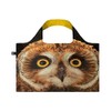 LOQI Unisex's Ng.so File Reusable Shopping Bag, Short-Eared Owl, One