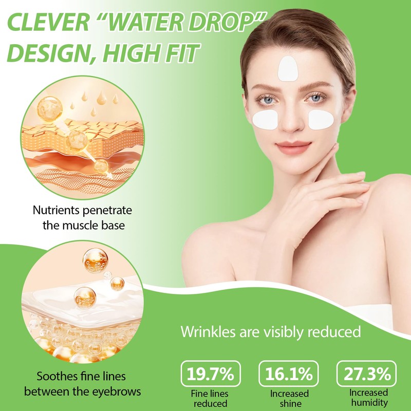 Pack of 48 anti-wrinkle patches, anti-wrinkle patches, face wrinkles, plasters,