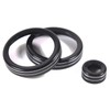 DIYUCAR Aluminium Alloy Car Air Conditioning Volume Knobs Ring Cover