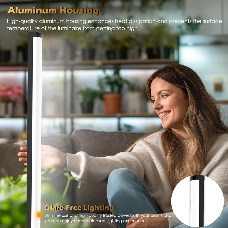 Grow Light with Auto-Timer, Hanging and Standing Grow Lights for