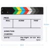 Zacro Acrylic Plastic Director's Film Clapboard Easy Wipe Cut Action