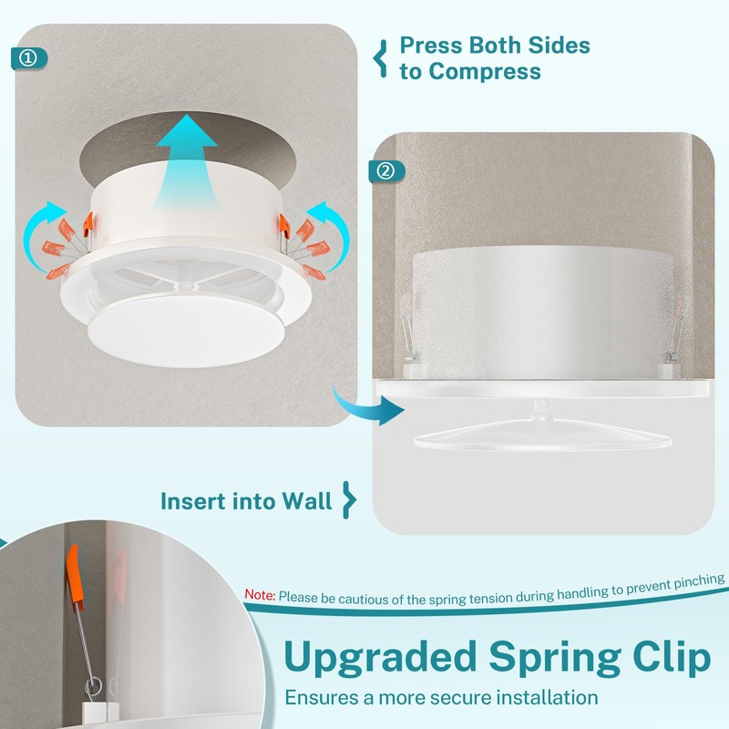 [Upgraded] HG Power 4 Inch Vent with Adjustable Panel &