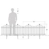 Zippity Outdoor Products ZP19067 Madison No Dig Vinyl Fence Panels,