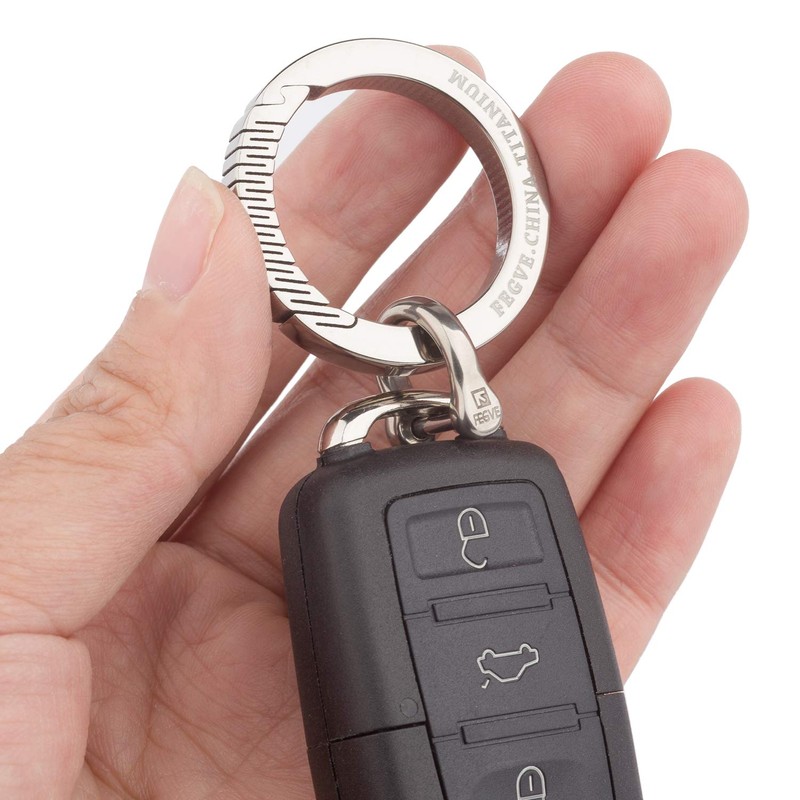 TISUR D-Rings with Screw Shackle, U Shape Key Chains Rings,