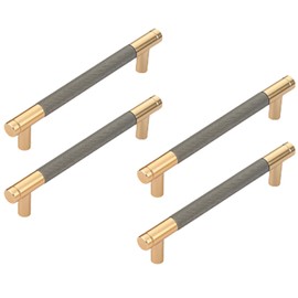 Pack of 4 Cabinet Handles, 128 mm Aluminium Alloy Kitchen Cabinet Door Handle, Aluminium Alloy Cabinet Handles, Door Arch Pull Handle, Hardware Kitchen Handle Pull for Cupboards Cupboard Handles