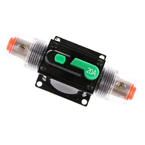 Car Circuit Breaker, DC 12-48 V Waterproof Inline Car Circuit