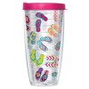 Signature Tumblers Summer Flip Flops W/hot Pink Lid Tumbler Cup 22 Oz | Fantastic Temperature Reten