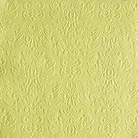 Ambiente Papierservietten - Servietten Lunch/Party 33x33cm Elegance Hell Grün- Light Green - Hochzeit - Taufe Geprägt/Embossed Tisch-Deko