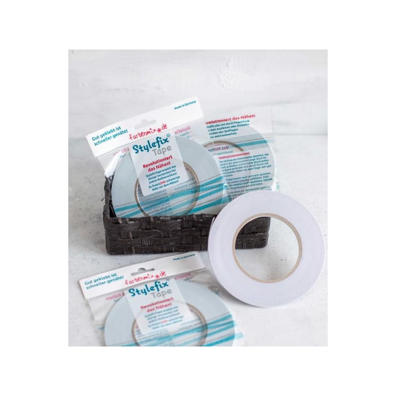 Farbenmix.de 3X 3er Pack STYLEFIX doppelseitiges Klebeband (1Rolle = 50m,