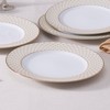Noritake Trocadero Gold Set Of 4 Dinner Plates, 10.50"