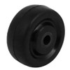 uxcell 1.5-inch Diameter Rubber Wheel Skateboard Trolley Caster Pulley Black