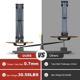 ABCCANOPY Pop Up Canopy - 10x10 Outdoor Patio Portable Canopy Tent with 4 Weight Bags (Light Brown)