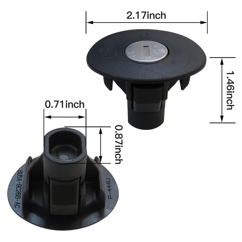 2024 Upgraded Locking Gas Fuel Tank Cover Plug Cap with