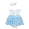 Little Me Clothes for Baby Girls' Hydrangea Popover with Headband,