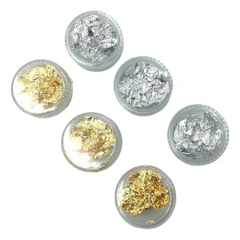 A4f Solutions Hoja De Oro Para Decoración De Uñas Y Manualidades 6 Pz