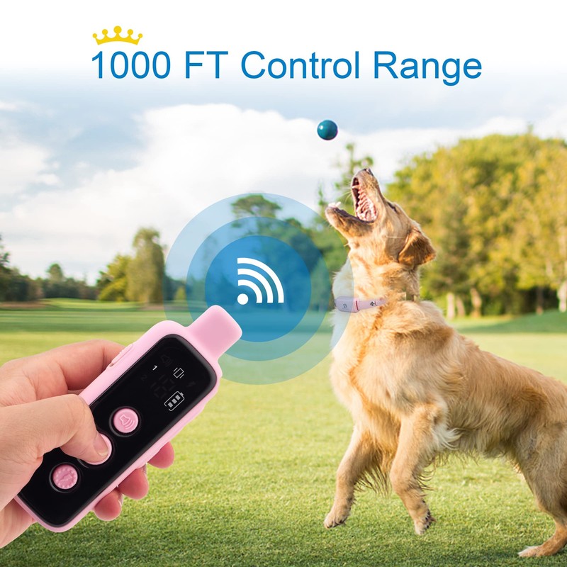 Bousnic Dog Shock Collar for 2 Dogs - (8-120lbs) Waterproof