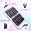 Pack of 280 Eyelash Extensions, LZM DIY Eyelash Extensions, 30