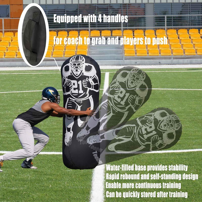 Toofrito Inflatable Football Tackle Dummy with Water Weighted Base 72”