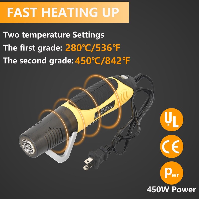 Upgraded 520PCS Solder Stick Wire Connectors with Heat Gun 450W,