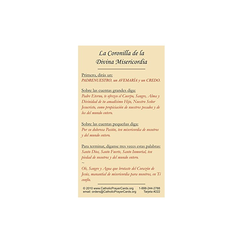Jesus, en Ti Confio Spanish LAMINATED Holy Card (5-pack) with