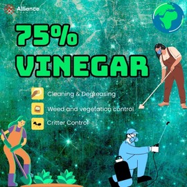 75% Vinegar - 4 Quarts - Powerful Cleaning and Disinfecting Agent for Industrial Use