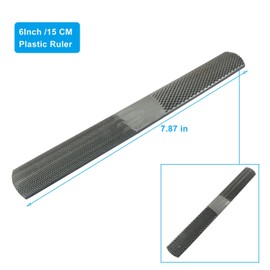 Cionyce 4 Way Wood Rasp File, Carbon Steel Hand File and Round Rasp, Half Round Flat & Needle Files, Metal Rasp File for Sharping Wood and Metal Tools