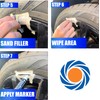 Permatex 09142 Wheel Restoration Kit - Silver - Easy-to-Use Do