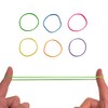 Pack of 80 Rubber Bands Rubber Rings Household Rubber Rubbers