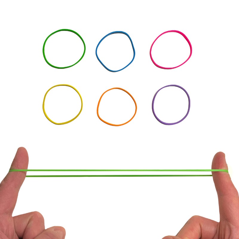 Pack of 80 Rubber Bands Rubber Rings Household Rubber Rubbers