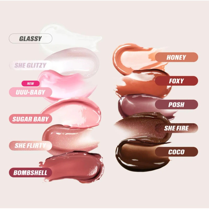 Huda Glossiest Gloss Mini Kit - Faux Filler Extra Shine
