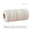 Cotton Twine-3 Rolls of 2mm Baker's Ribbon Twine Candy Twine