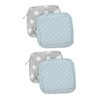 Outanaya 4pcs Reusable Sanitary Napkin Pouch Set with Multi Compartments