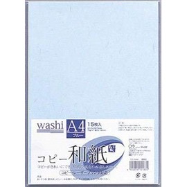 マルアイ コピー和紙 A4 ブルー 15枚パック カミ-P4AB