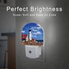 sndheke Beautiful White Lighthouse Night Light Plug into Wall, Ocean