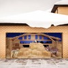 Preboun 6x13ft Christmas Nativity Garage Door Banner Cover Nativity Stable