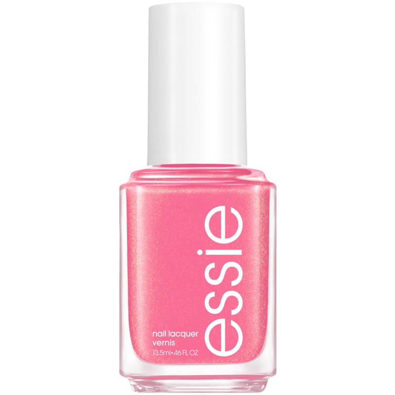 essie Salon-Quality Nail Polish, 8-Free Vegan, Mid-tone Pink Shimmer, One