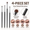 4-Piece Precision Eye Makeup Brush Set for Detailed Looks –