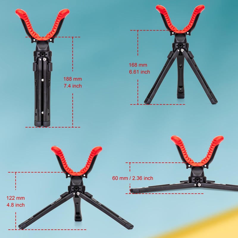 Zeadio Camera Tripod Rest, 2.4-6.6 inch Adjustable Tripod Rest Stand