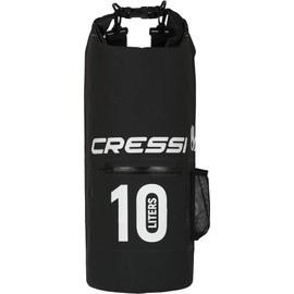 Cressi Unisex Adult Dry Bag, Waterproof Bag with Long Adjustable Shoulder Strap, for Diving, Boating, Kayaking, Fishing, Rafting, Swimming, Camping and Snowboarding, 10 l