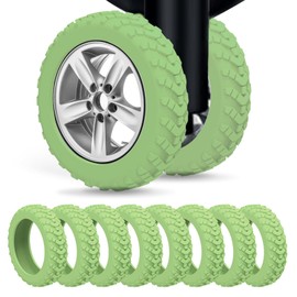 Nottnnut Luggage wheel covers suitcase wheels protectors for dual-wheeled luggage suitcase with a diameter of 2-2.4 inches /5-6cm (16, Avocado Green)