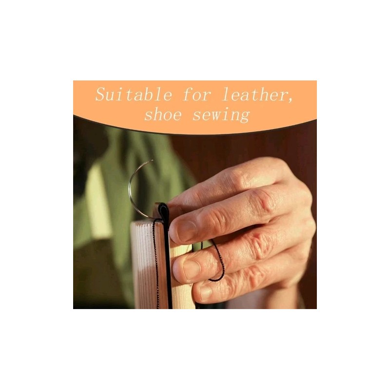 Unbranded Curved Heavy Duty Sewing Needles Pack, Great For Leather
