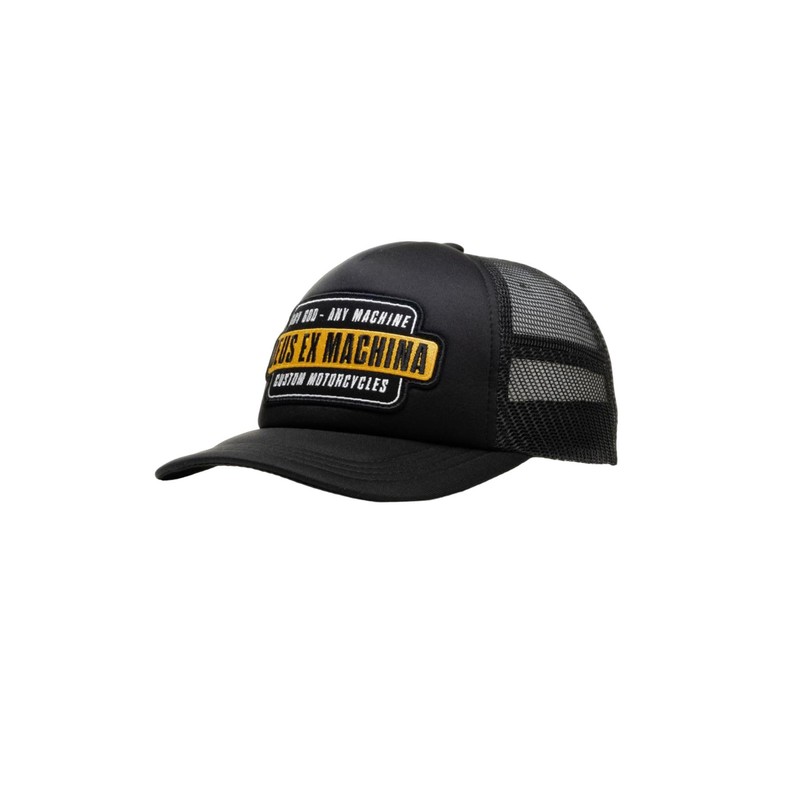 Deus Grip Tape Trucker Cap - Black, black