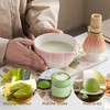 Emooncn Matcha Set Rosa Matcha Tee Set,Matcha Schale mit Ausgießer