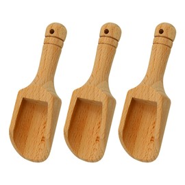 Lotsdonxia Mini Wooden Salt Spoons Smooth-Finished Wooden Spoons Reusable Lightweight Eco-Friendly Small Spoons for Measuring Bath Salts Sugar Tea Spices (3)