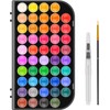 Watercolor Paint Set, 48 Colors Non-Toxic Watercolor Paint with a
