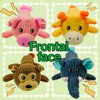 YOUBEMAGIC Squeaky Dog Toy No Stuffing with 2 Squeaker Body,