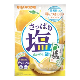 UHA味覚糖 さっぱり塩飴 塩レモン味 64ｇ×6袋